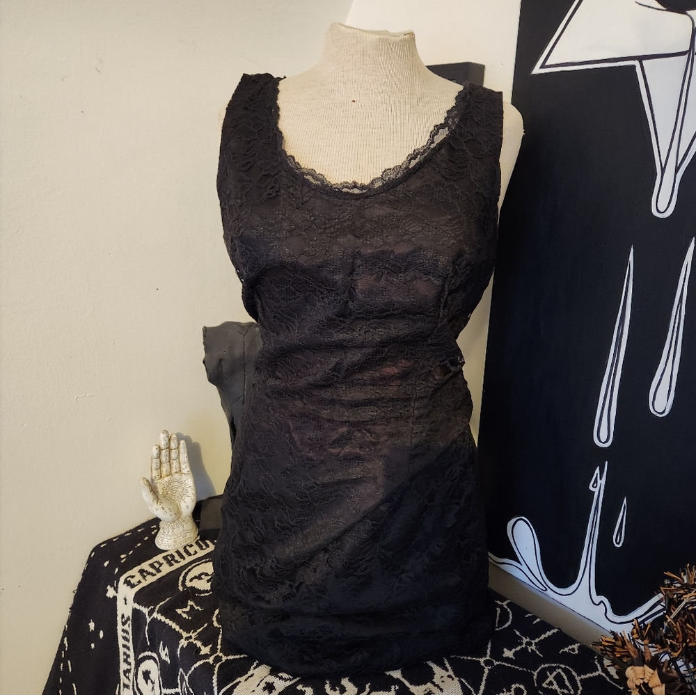 True Vintage Lace Shift Dress